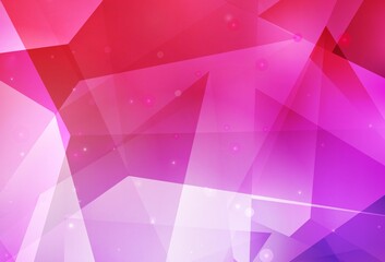 Obraz premium Light Purple, Pink vector backdrop with lines, triangles.