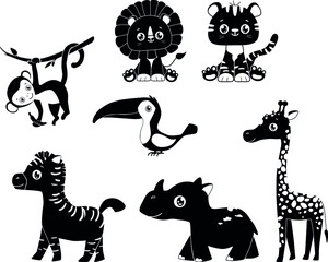 Obraz premium set of animals