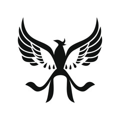 phoenix bird black logo 