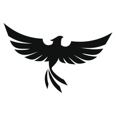 phoenix bird black logo 