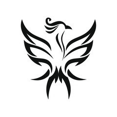 phoenix bird black logo 