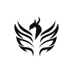phoenix bird black logo 