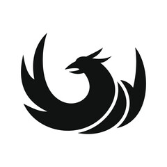 phoenix bird black logo 