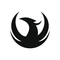 phoenix bird black logo 