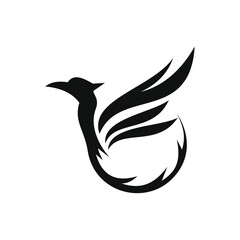 phoenix bird black logo 