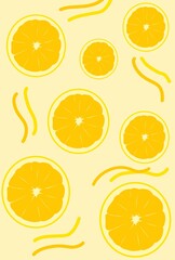 Orange Design , orange slices background