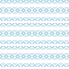 Pastel Christmas Fair Isle Seamless Pattern Background