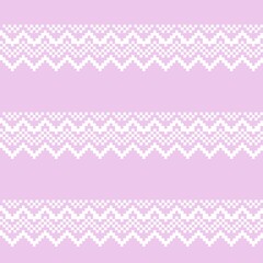 Pastel Christmas Fair Isle Seamless Pattern Background