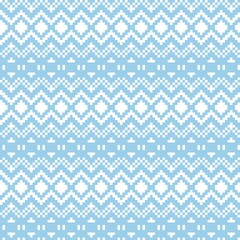 Pastel Christmas Fair Isle Seamless Pattern Background