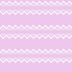 Pastel Christmas Fair Isle Seamless Pattern Background
