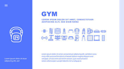 Measuring Equipment Landing Web Page Header Banner Template Vector. Measuring Temperature And Weight, Distance And Water Ph Gadget, Accelerometer And Planimeter Illustration