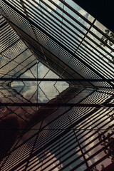 glass wall of a skyscraper