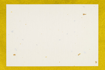 金色の台紙と金銀入り白和紙のフレーム背景