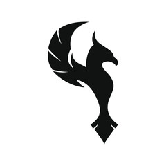 phoenix bird black logo 