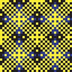 Yellow Christmas Fair Isle Seamless Pattern Background