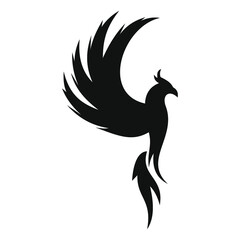 phoenix bird black logo 