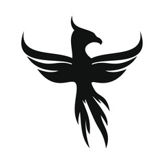 phoenix bird black logo 