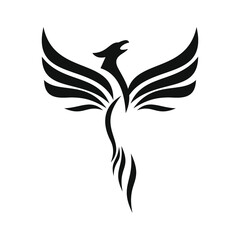 phoenix bird black logo 