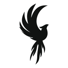 phoenix bird black logo 