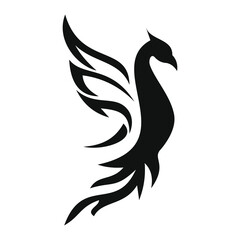 phoenix bird black logo 