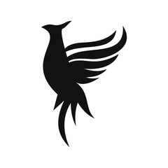 phoenix bird black logo 
