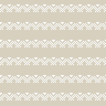 Brown Christmas Fair Isle Seamless Pattern Background