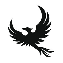 phoenix bird black logo 