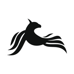 phoenix bird black logo 