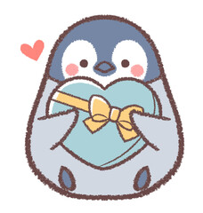 ペンギンヒナとチョコレート