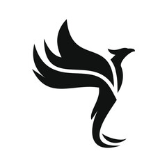 phoenix bird black logo 