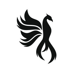 phoenix bird black logo 