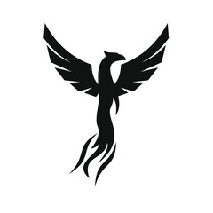 phoenix bird black logo 