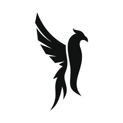 phoenix bird black logo 