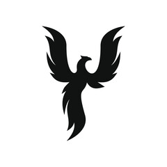 phoenix bird black logo 