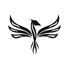 phoenix bird black logo 