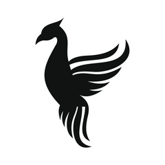 phoenix bird black logo 