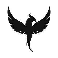 phoenix bird black logo 
