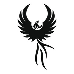 phoenix bird black logo 