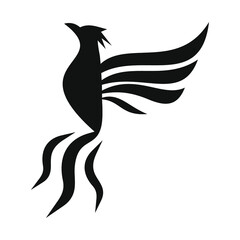 phoenix bird black logo 