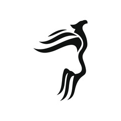 phoenix bird black logo 