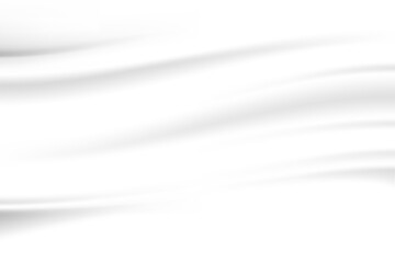 Premium Abstract Background Elegant white fabric pattern in white and gray tones. Simple textured gradient design. Waves overlap with modern concepts. space for textbooks, Website Banner Illustration