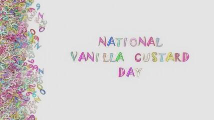 National vanilla custard day
