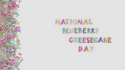 National blueberry cheesecake day