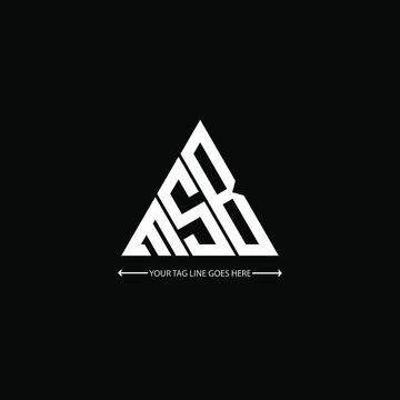 MSB letter logo creative design. MSB unique design