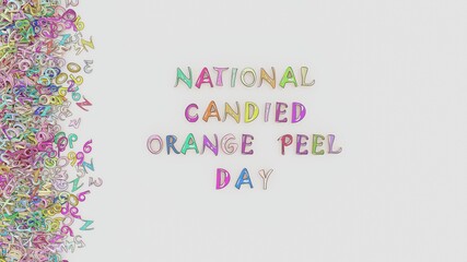 National candied orange peel day