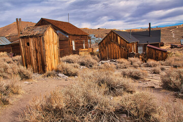 Fototapeta na wymiar Bodie ghost town in the High Sierras