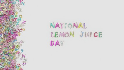 National lemon juice day