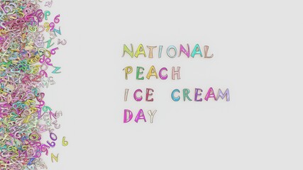 National peach ice cream day
