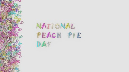 National peach pie day