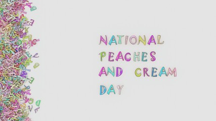 National peaches and cream day